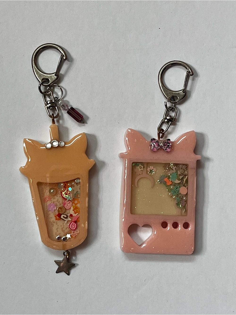 Coffee cup and phone bag charms